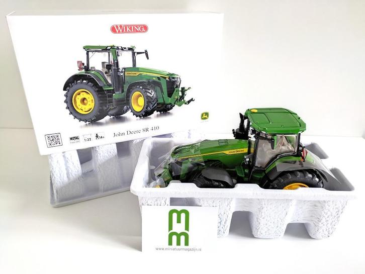 John Deere 8R 410 1:32 Wiking, Hobby en Vrije tijd, Modelauto's | 1:32, Nieuw, Tractor of Landbouw, Overige merken, Verzenden