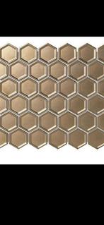 Goud brons hexagon tegels van mosaic factory, 60 cm of meer, Keramiek, Zo goed als nieuw, 10 m² of meer
