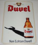 DUVEL : Metalen Bord Duvel Bier - Nen Echten Duvel !, Verzenden, Nieuw, Reclamebord, Plaat of Schild, Duvel