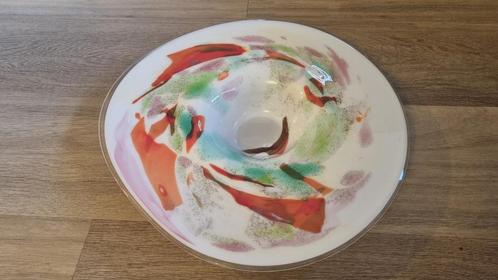 Fidrio Mixed Colors, grote handgeblazen glazen schaal, Huis en Inrichting, Woonaccessoires | Schalen en Manden, Zo goed als nieuw