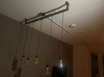 ALLEEN OPHALEN: Clusterlamp met metalen balk, Huis en Inrichting, Lampen | Hanglampen, Ophalen, Gebruikt, Metaal, Minder dan 50 cm