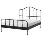 bed 160x200 ikea, Gebruikt, Zwart, Tweepersoons, Ophalen of Verzenden