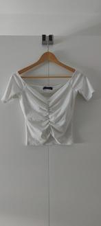 Bershka wit shirt maat L, Kleding | Dames, T-shirts, Maat 42/44 (L), Ophalen of Verzenden, Wit