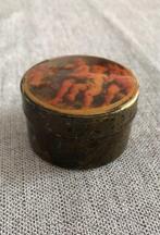 Oud Doosje Dekseldoosje Cherubijntjes 5 cm, Antiek en Kunst, Ophalen of Verzenden