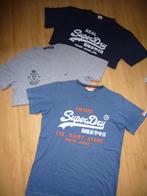 3x t-shirts van merk Superdry en Tommy Hilfiger, maat L, Maat 52/54 (L), Blauw, Ophalen of Verzenden, Zo goed als nieuw