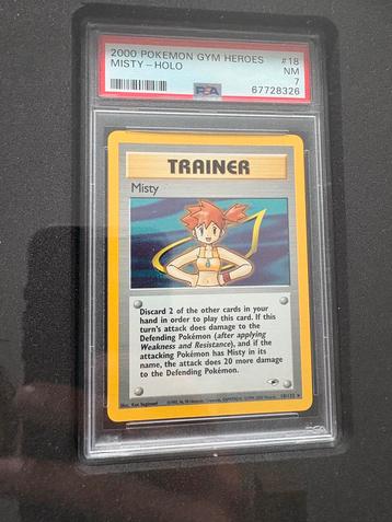 Pokémon Gym Heroes Misty - Holo PSA 7 beschikbaar voor biedingen