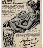 Nu komt je MOLENAAR'S KINDERMEEL Reeds vijftig jaren 1939, Verzamelen, Merken en Reclamevoorwerpen, Verzenden, Zo goed als nieuw