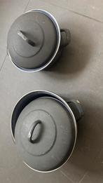 2 bk braadpannen, Ophalen of Verzenden, Gebruikt, Rvs, Koekenpan of Braadpan