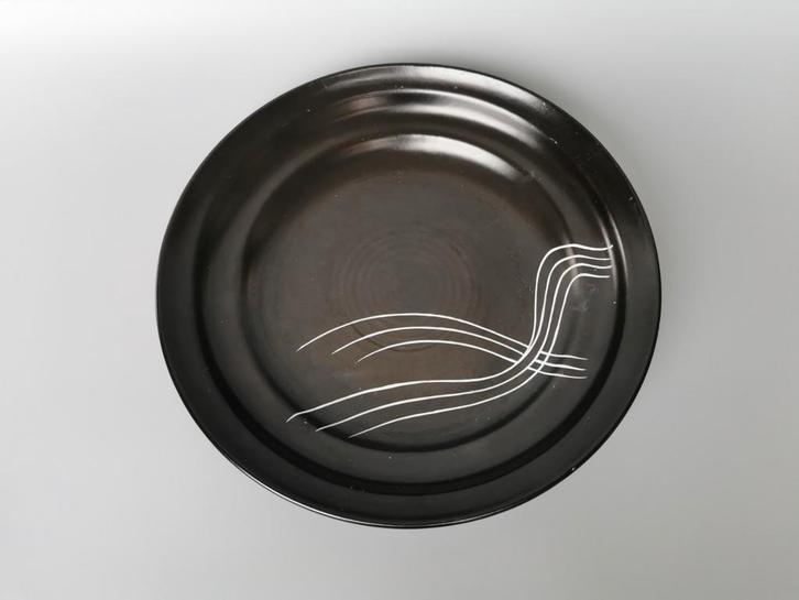 Zwart wit decor Keramiek schaal Gouda Flora ?, Antiek en Kunst, Antiek | Keramiek en Aardewerk, Verzenden