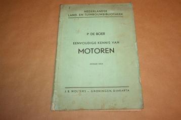 Eenvoudige kennis van motoren - Oude uitgave 1956 beschikbaar voor biedingen