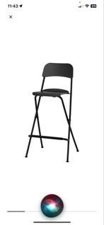 Barkrukken inklapbaar, Huis en Inrichting, Stoelen, Ophalen of Verzenden, Zo goed als nieuw, Zwart, Twee