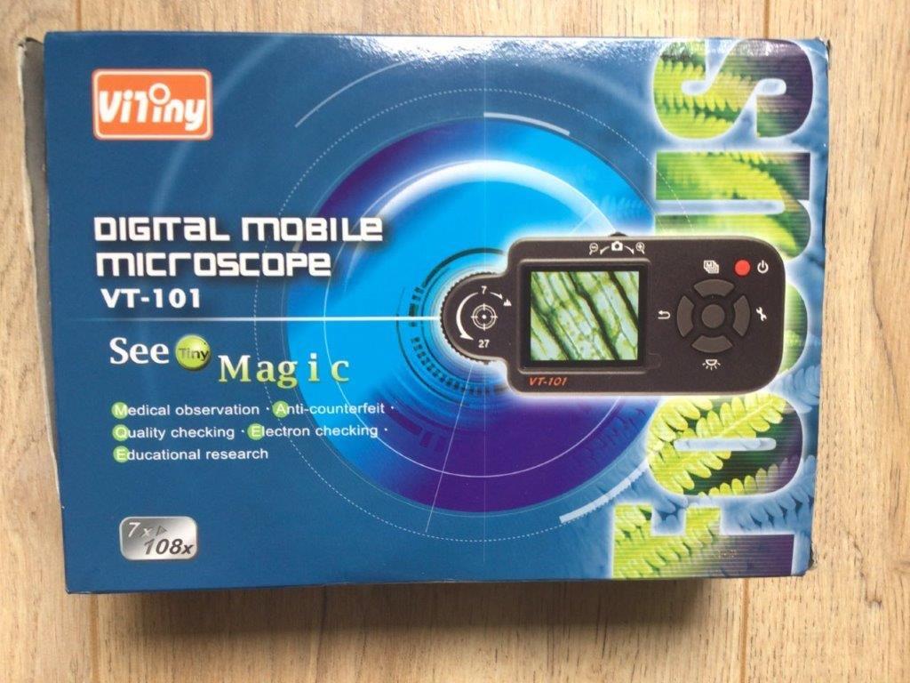 ViTiny VT101 digitale microscoop Nieuw, Ophalen of Verzenden, Nieuw, Minder dan 400x, Biologische microscoop