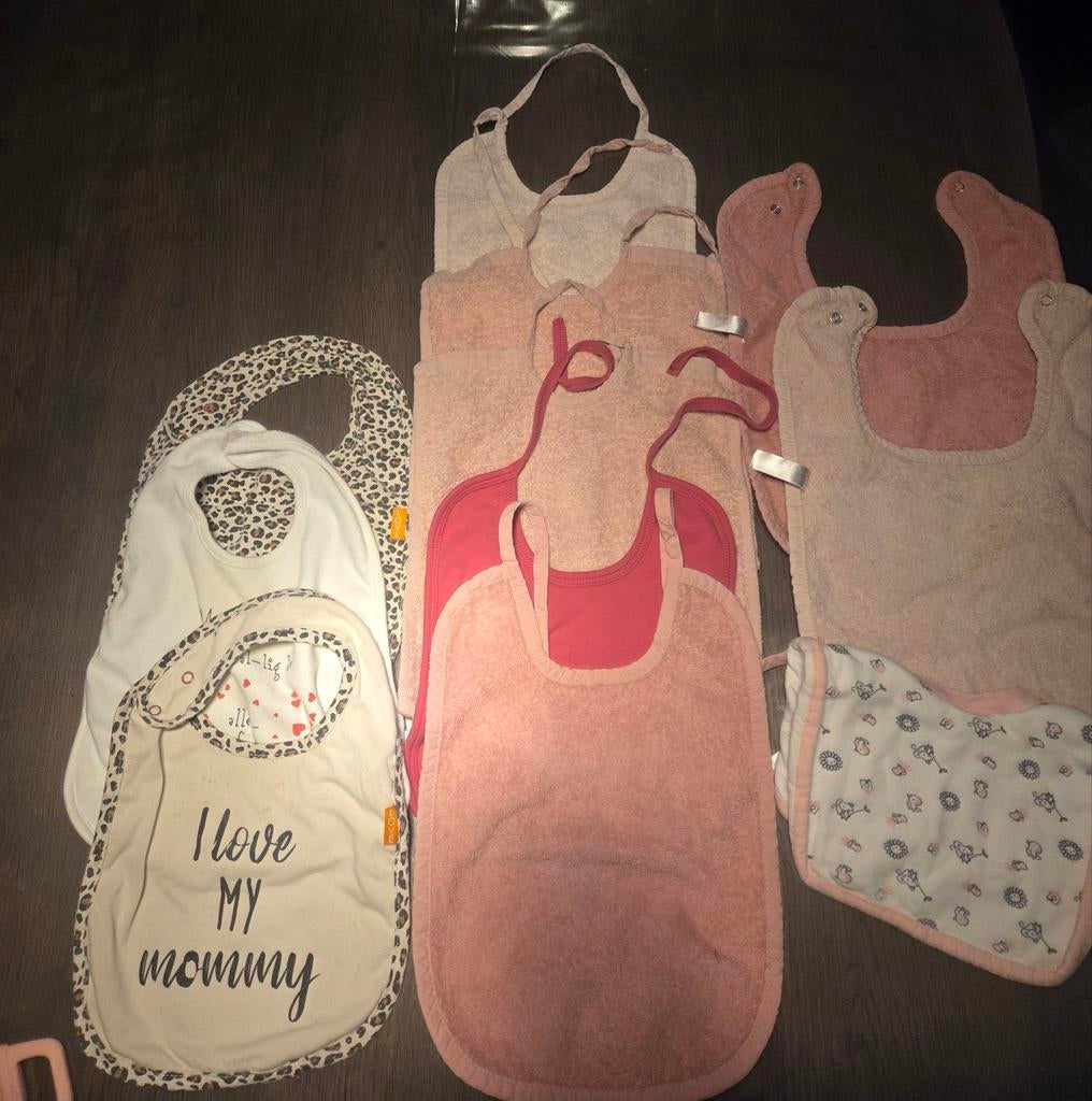 Slabbers / Spuugdoekjes - Baby, Kinderen en Baby's, Kinderkleding | Schoenen en Sokken, Gebruikt, Meisje, Overige typen, Ophalen of Verzenden