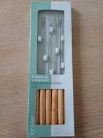 Fondue Vorken Set - Blokker, Ophalen of Verzenden, Zo goed als nieuw, Hout, Los bestek