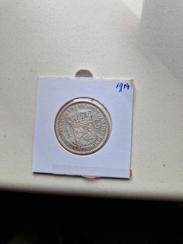          Nederland 1gulden 1914 zeer fraai gulden ;'' beschikbaar voor biedingen