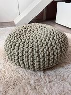 Gebreide poef, Ophalen of Verzenden, Zo goed als nieuw, Rond, Minder dan 50 cm