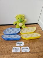 Tupperware eierdoos voor 6 eieren blauw en geel, Huis en Inrichting, Keuken | Tupperware, Ophalen of Verzenden, Zo goed als nieuw