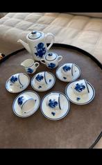 Mosa Maastricht Servies - Blauw Bloemmotief, Ophalen of Verzenden