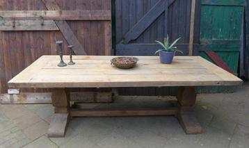 Prachtige grote eiken klooster tafel 240 bij 100 cm beschikbaar voor biedingen