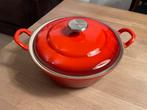 Le Creuset Braadpan Rood 25cm - Zo Goed Als Nieuw!, Huis en Inrichting, Keuken | Potten en Pannen, Ophalen, Zo goed als nieuw