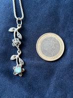 Bloemhanger met ketting,zilver, Ophalen of Verzenden, Zilver, Ketting