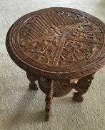 Bijzettafel Javaans Indisch houtsnijwerk, Minder dan 45 cm, Minder dan 55 cm, Gebruikt, Javaans, Indisch, Indonesisch
