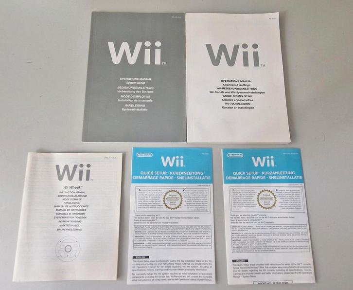 Nintendo Wii handleidingen en manuals, Spelcomputers en Games, Games | Nintendo Wii, Gebruikt, Ophalen of Verzenden