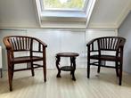 Mahoniehouten stoelen, Huis en Inrichting, Ophalen, Gebruikt, Twee, Bruin