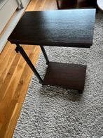 Bijzettafel verstelbaar, Huis en Inrichting, Tafels | Bijzettafels, Ophalen of Verzenden, Zo goed als nieuw, Rond, Minder dan 55 cm