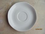VINTAGE wit PORSELEIN jaren 40-50 SCHOTELTJE schotel ø 13.5, Antiek en Kunst, Antiek | Servies los, Ophalen of Verzenden