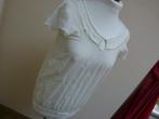 Top creme wit met kant ZARA TRF maat S 36, Ophalen of Verzenden, Zo goed als nieuw, Korte mouw, Maat 36 (S)