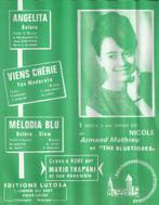 B0 58 bladmuziek nicole angelita - viens cherie melodia blu, Muziek en Instrumenten, Bladmuziek, Ophalen of Verzenden, Gebruikt