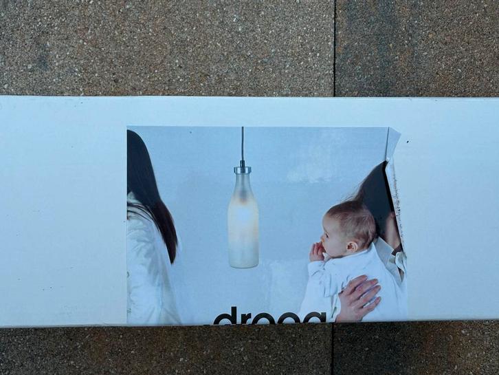 Droog Milk Bottle Hanglamp - Nieuw in doos, Huis en Inrichting, Lampen | Hanglampen, Nieuw, Minder dan 50 cm, Glas, Ophalen of Verzenden