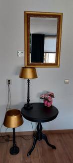 Mat Zwart goud tafellampen, hotel chique set, Ophalen, Zo goed als nieuw, Minder dan 50 cm