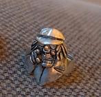 Skull Ring - Biker Stijl - Zilver 925 - Maat 18/19, Sieraden, Tassen en Uiterlijk, Ringen, 18 tot 19, Gebruikt, Ophalen of Verzenden
