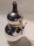 oude zilveren kerstbal kuiken H 11 cm, Diversen, Kerst, Ophalen, Gebruikt