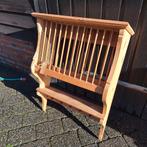 Oud houten bordenrek / keukenrek, Met plank(en), Minder dan 50 cm, Gebruikt, Grenenhout