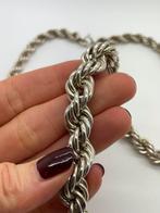 A326 Prachtige zilveren rope ketting 61 cm, Ophalen of Verzenden, Zo goed als nieuw, X, Zilver