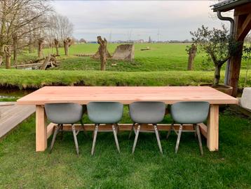 Robuuste XXL douglas tuintafel tuinverlichting plantenbak beschikbaar voor biedingen