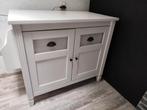 Witte commode kast met lades en zij rek, Ophalen, Gebruikt, 50 tot 70 cm, 100 cm of meer
