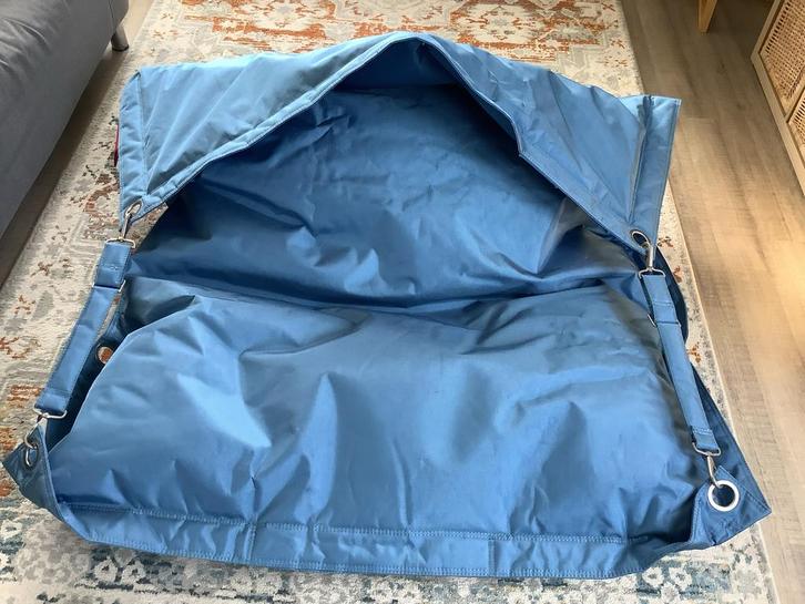 Fatboy Buggle Up Metallic Blauw Zitzak, Huis en Inrichting, Zitzakken, Zo goed als nieuw, Zitzak, Blauw, Ophalen