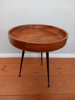 Rond bijzettafeltje, Huis en Inrichting, Tafels | Bijzettafels, Ophalen, Minder dan 45 cm, Minder dan 55 cm, Rond
