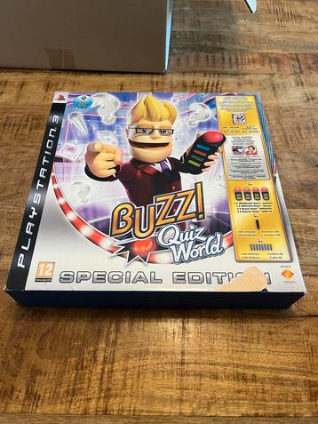 Buzz Quiz World - PS3 Compleet met Buzzers! beschikbaar voor biedingen
