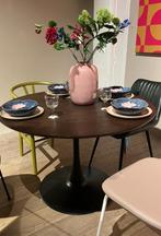 Mooie taekenhouten ronde tafel LOODS5, Huis en Inrichting, Tafels | Eettafels, Ophalen, Gebruikt, 100 tot 150 cm, Teakhout