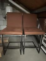 2 Mooie Nieuwe Barkrukken Bruin, Huis en Inrichting, Barkrukken, 2 krukken, Ophalen of Verzenden, Zo goed als nieuw, 60 tot 90 cm