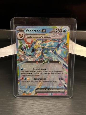 Vaporeon EX 023/131 Pokemon Prismatic Evolutions beschikbaar voor biedingen