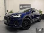 Audi Q3 Sportback 45 TFSI e S Edition|Matrix|Memory|Trekhaak, Auto's, Audi, Gebruikt, Huisgarantie, Met garantie (alle), Blauw
