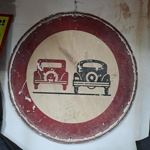 Verkeersbord Frankrijk 1955 Citroën Traction Avant, Verzamelen, Merken en Reclamevoorwerpen, Zo goed als nieuw, Reclamebord, Ophalen of Verzenden