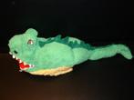 HEMA KROKODIL HANDPOP BADSTOF GROEN MET GELE, Kinderen en Baby's, Speelgoed | Knuffels en Pluche, Verzenden, Nieuw, Overige typen