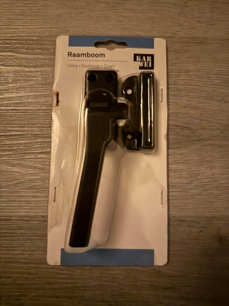 Raamboom Links Zwart - Nieuw in Verpakking, Ophalen of Verzenden, Nieuw, Overige materialen, Klink of Kruk